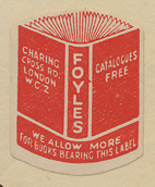 Foyles, London, England (20mm x 26mm, ca.1933).