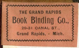 The Grand Rapids Book Binding Co., Grand Rapids, Michigan (45mm x 27mm)