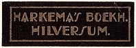 Harkema's Boekhandel, Hilversum, Netherlands (32mm x 11mm). Courtesy of S. Loreck.