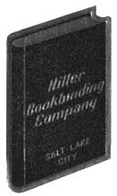 Hiller Bookbinding Co., Salt Lake City, Utah (19mm x 33mm)