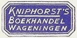 Kniphorst's Boekhandel, Wageningen, Netherlands (26mm x 12mm). Courtesy of S. Loreck.