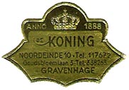 Koning, The Hague, Netherlands (29mm x 20mm). Courtesy of Michael Kunze.