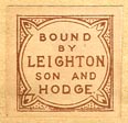 Leighton, Son & Hodge, London, England (18mm x 18mm, ca.1907?)