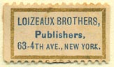 Loizeaux Brothers, Publishers, New York, NY (25mm x 15mm)