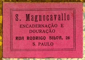 S. Magnocavallo, Encadernacao e Douracao, So Paulo, Brazil (44mm x 31mm). Courtesy of R. Behra.