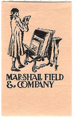 Marshall Field  & Company, Chicago, Illinois (38mm x 62mm)