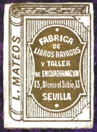 L. Mateos, Sevilla, Spain (21mm x 29mm)
