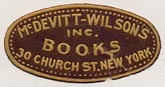 McDevitt-Wilson's Books, New York (26mm x 13mm)