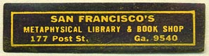 Metaphysical Library & Book Shop, San Francisco, California (40mm x 10mm)
