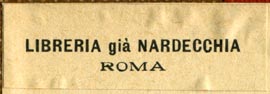 Libreria gi Nardecchia, Rome, Italy (44mm x 14mm)