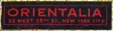Orientalia, New York, NY (35mm x 9mm)