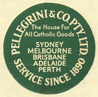 Pellegrini & Co., Sydney, etc., Australia (32mm dia.)