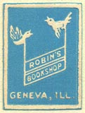 Robin's Bookshop, Geneva, Illinois (19mm x 26mm)