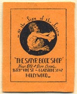 The Satyr Book Shop, Hollywood, California (25mm x 31mm)