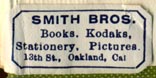 Smith Bros., Oakland, California (25mm x 12mm)