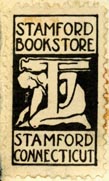 Stamford Bookstore, Stamford, Connecticut (17mm x 30mm, after 1930)
