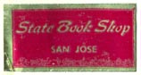 State Book Shop, San Jose [California?] (25mm x 12mm)