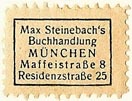 Max Steinebach, Buchhandlung, Munich, Germany (21mm x 15mm)