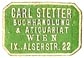 Carl Stetter, Buchhandlung & Antiquariat, Vienna, Austria (20mm x 13mm)