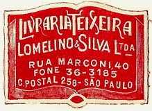 Livraria Teixeira, Lomelino & Silva, So Paulo, Brazil (35mm x 25mm). Courtesy of S. Loreck.