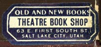 Theatre Book Shop, Salt Lake City, Utah (34mm x 14mm)