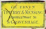 Thierry & Mensing, 's-Gravenhage [The Hague], Netherlands (25mm x 15mm, ca.1865?)