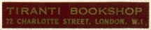 Tiranti Bookshop,  London, England (35mm x 7mm)