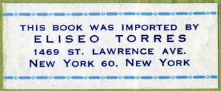 Eliseo Torres, New York, NY (52mm x 21mm, ca.1957)