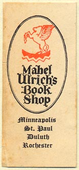 Mabel Ulrich's Book Shop, Minneapolis, etc., Minnesota (24mm x 55mm)
