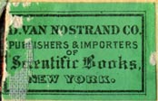 D. Van Nostrand Co., New York (28mm x 18mm as is, ca.1880s?)