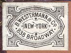B. Westermann & Co., New York, NY (23mm x 17mm).