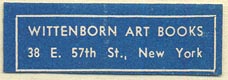 Wittenborn Art Books, New York (37mm x 12mm)