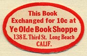 Ye Olde Book Shoppe, Long Beach, California (29mm x 18mm)